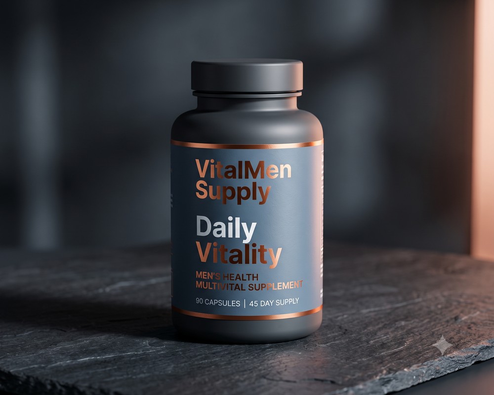 VitalMen Daily Vitality supplement bottle